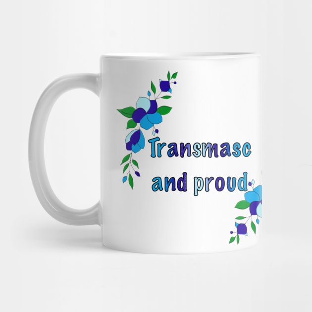 Trans masc and proud floral design by designedbyeliza